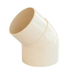 Elbow for drain pipe Ж-М 45° Ф80 PVC LG25 sand NICOLL