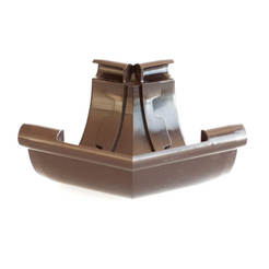 Universal gutter angle 135° PVC LG25 brown