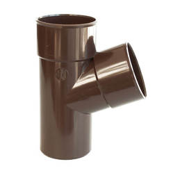Y - Elbow for gutter pipe 67° 30 Ф80 PVC LG25 brown NICOLL