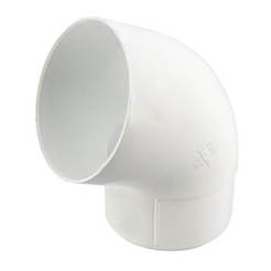 Winkelstück, Innengewinde 67°30' Ø80 mm, PVC, LG25, weiß, NICOLL