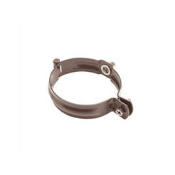 Drain pipe clamp without stud screw Ф100mm M10 brown