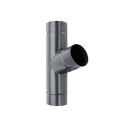 U-shaped elbow for gutter pipe 100/100 - colored galvanized sheet, anthracite RAL 7016