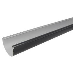 Gutter PVC LG25 /4m graphite 115mm NICOLL