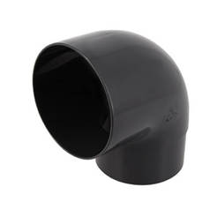 Elbow female 87°30' Ø80mm PVC LG25 graphite NICOLL