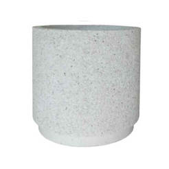 Mosaic wash basin 60 x 55 cm, white round #106