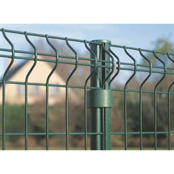 Fenced pole with cap Ф48mm x 2.0m, green BEKACLIP