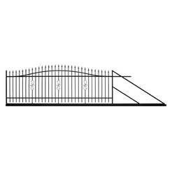 Fence door sliding right 1.30-1.50 x 4.0m VIENNA
