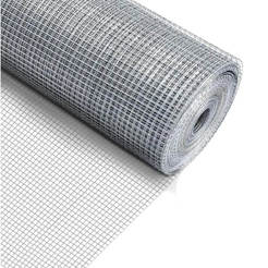 Dekorativer, verzinkter Zaundraht 0,5 x 5 m 6,3 x 6,3 x 0,55 mm