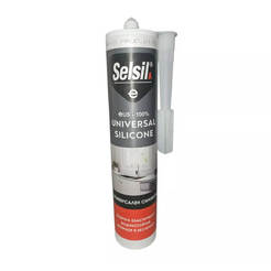 Universal silicone 280 ml black sealant SELSIL
