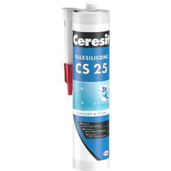 Sanitary silicone 280 ml transparent Ceresit CS 25 Express CERESIT