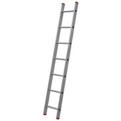 Professional aluminum ladder 1 x 7 STS h=2.00m, up to 150kg STS