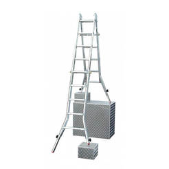 Telescopic aluminum ladder 4 + 5 TELE VARIO