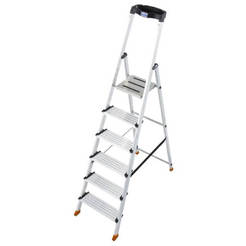 Aluminum ladder 5+1 wide 125mm Sepuro KRAUSE
