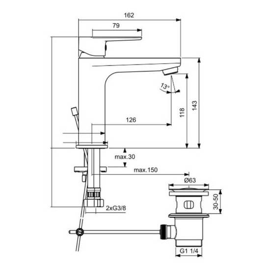 0102010604-stojasht-smesitel-za-umivalnik-tyria-s-izpraznitel-cheren1_552x552_pad_478b24840a
