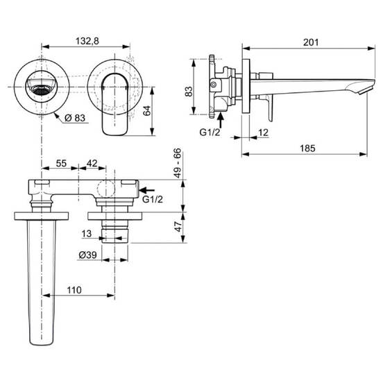 0102010706-stenen-smesitel-za-umivalnik-connect-air-185mm-za-vgrazhdane1_552x552_pad_478b24840a