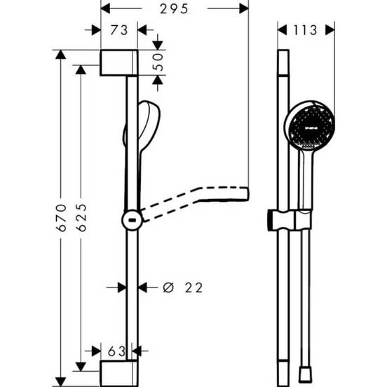 0102030413-1-dush-komplekt-rychen-dush-okachvane-i-shlauh-65sm-activera-s-cheren-mat-hansgrohe_552x552_pad_478b24840a