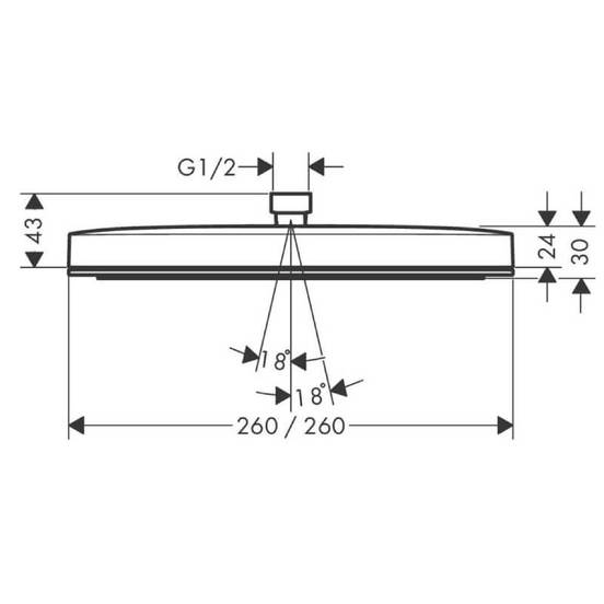 0102040782-8-dush-pita-260-x-260-mm-pulsify-e-260-bjal-mat-hansgrohe_552x552_pad_478b24840a