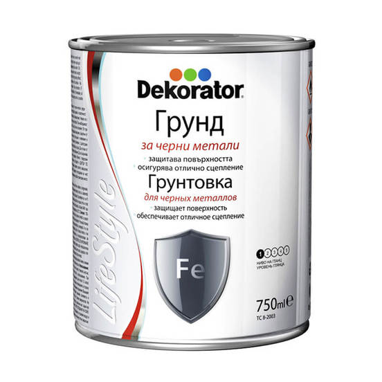 Alkyd primer for metal 0.750 l oxide red ⋆ MASTERHAUS