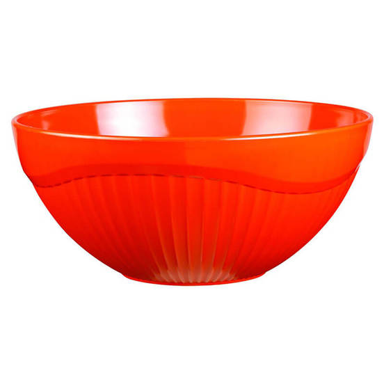 Plastic bowl for salads and fruits 2l, round ф25cm, Stripe Maxi ⋆
