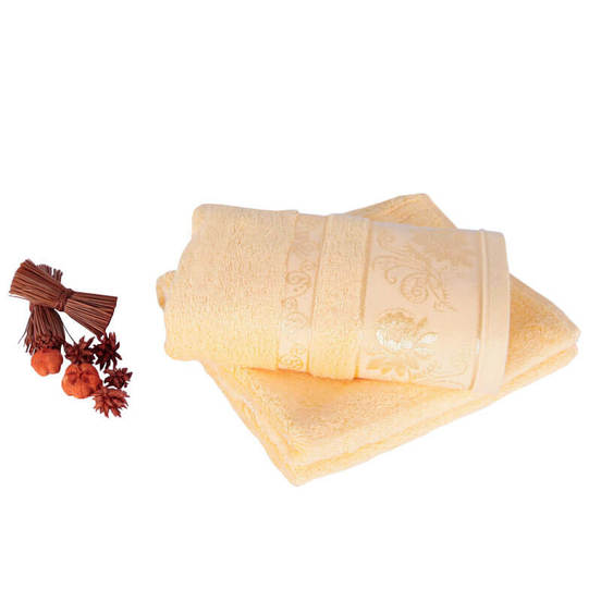 Selen bath towel, yellow, 65 cotton/35 modal, 30 x 50 cm, 500 g/m2 ⋆