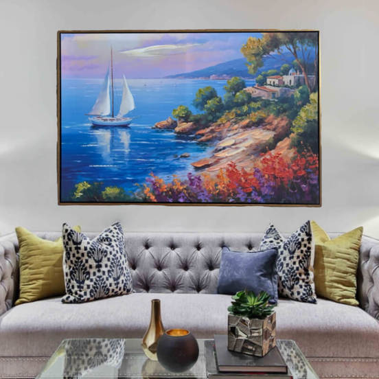 0607012065-1-kartina-s-ramka-60h90sm-maslena-sredizemnomorski-pejzazh-lodka-na-brega-331110_552x552_pad_478b24840a