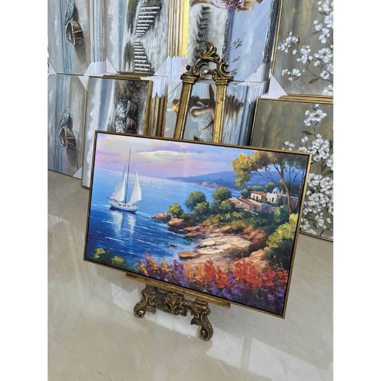 0607012065-3-kartina-s-ramka-60h90sm-maslena-sredizemnomorski-pejzazh-lodka-na-brega-331110_552x552_pad_478b24840a