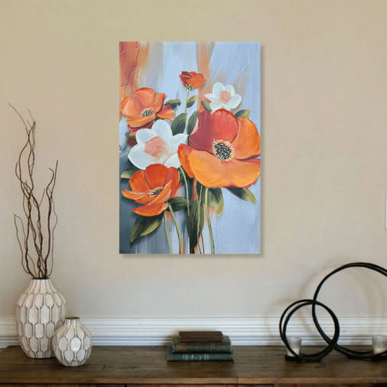 0607012168-1-kartina-s-podramka-60h90sm-beli-i-oranzhevi-cvetja_552x552_pad_478b24840a