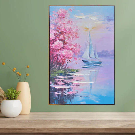 0607012184-1-kartina-s-ramka-60h90sm-lodka-v-lilava-gama_552x552_pad_478b24840a