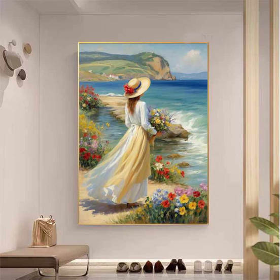 0607012198-kartina-s-ramka-60h60sm-momiche-gleda-moreto-nadjasno_552x552_pad_478b24840a