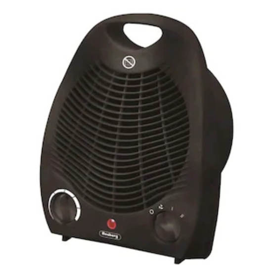 Вентилаторна печка вертикална 3 степени 2000W R51970G, черна ⋆ MASTERHAUS