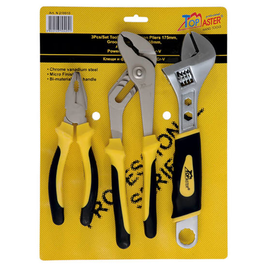 Pliers and adjustable wrench 3 Crv TOPMASTER ⋆ MASTERHAUS