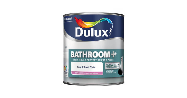 Paint for wet rooms - 1l, Dulux Easy Care super white ⋆ MASTERHAUS