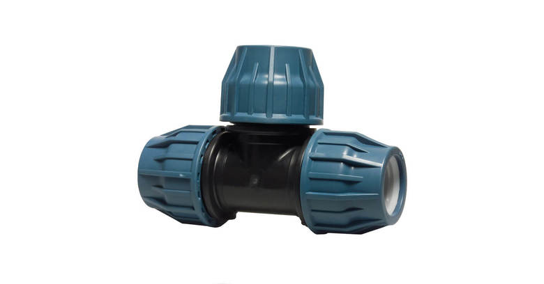 Тройник для сантехнических систем 90° х Ф50мм х 50мм х 50мм, полиэтилен ...