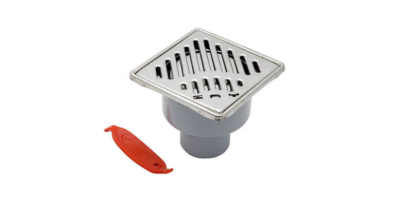 Сифон прямой для ванной Ф50мм с клапаном против запаха и решеткой из ...