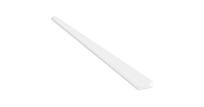 Завършващ П-образен профил за PVC облицовка - 2.7м, бял ⋆ MASTERHAUS