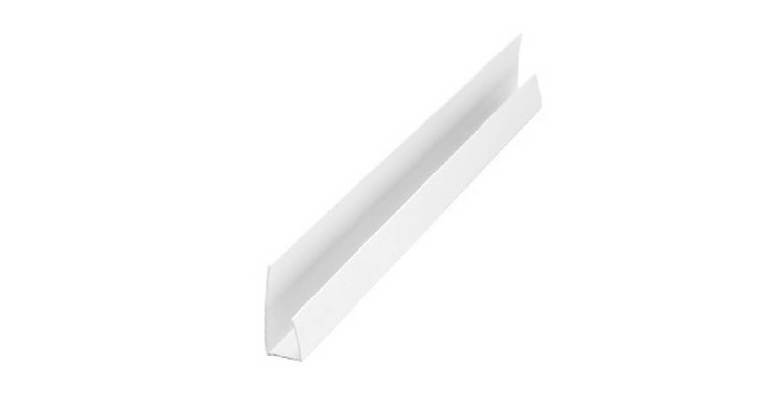 Профил U обикновен завършващ 3м за PVC облицовка бял (30) ⋆ MASTERHAUS
