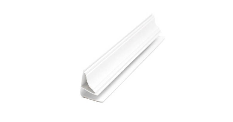 Профил декоративен 3м за PVC облицовка бял (20) ⋆ MASTERHAUS